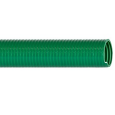 Green PVC Water Suction Hose - Resistant to Residual Chemicals - 8" ID - 40 PSI - 28" Vacuum Rating - 23°F to 140°F Temperature Range