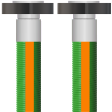 8006-0300-0240-CS-FXFL UHMW Chemical Hose w/ Float x Float Turnback - 3" ID, 250 PSI, FDA Compliant for Industrial & Agricultural Use