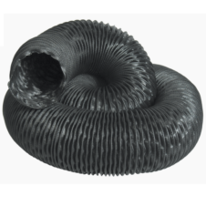 Polyurethane Heater Ducting - D006224-1000 (25 ft x 10 in) for Temporary Air Systems, Fans, Blowers, Dehumidification - Steel Helix, Flame Resistant, (-60°F to 400°F), UV Resistant