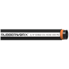 Industrial Heavy-Duty Edible Oil Waste Disposal Hose | CPE Construction | Wire Braid Reinforcement | Temp Range -40°F to 350°F | 0.5" ID | 300 PSI