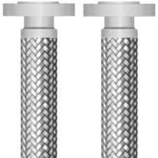 X006-0200-0240-SS-FXFL 2inch Stainless Steel Annular Standard Pitch Metalflex Hose with Stainless Flanges | 700psi Pressure, 29" Vacuum Rating