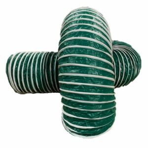 D003224-2000 | PVC Polyester Return Air Ducting for Temporary Systems - 25ft Length | UL94VTM-O Flame Resistant